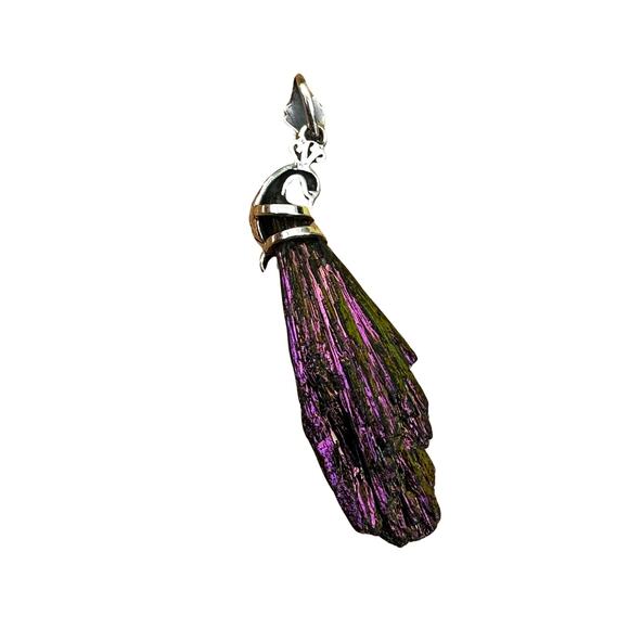 Sterling Silver Peacock Ore Pendant - Picture 5 of 6